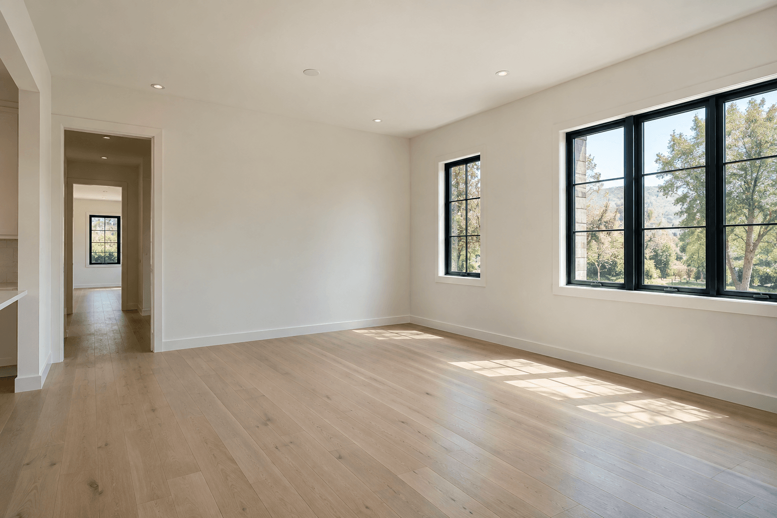 Craftsmanship you can see - clean smooth plaster room